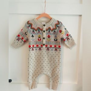 Hanna Andersson Winter Onesie 3-6 Months